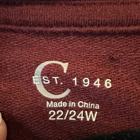 Cato Maroon and Gray 'Hello Fall' Sweatshirt - Picture 3 of 3